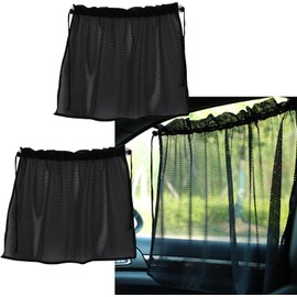 1 pcs Car Window Sun Shades for Side Window, car Side Window Sun Shade,Car Window Shades for Kids and Baby, Perfect Car Shades for Front Windows, Car Essentials for Interior (Black mesh, 1)