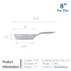 TECHEF - CeraTerra - 8 inch Ceramic Frying Pan –