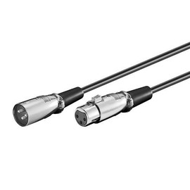CABLEPELADO Canon Balanced 3 Pin Female to Male Cable 2m Black