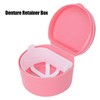 Estuche de Retenedor de Dentadura Postiza de 2 Uds, Estuche