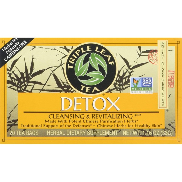 Triple Leaf Tea: Tea,Detox, 20 ct - SET OF 4
