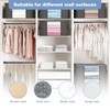 Closet Rods For Hanging Clothes,17-99 Inches Stepless Spring Adjustable Closet