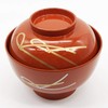 Maeju Lacquerware 3T-419 4.5 Zoni Bowl Knotted Soarai Vermilion