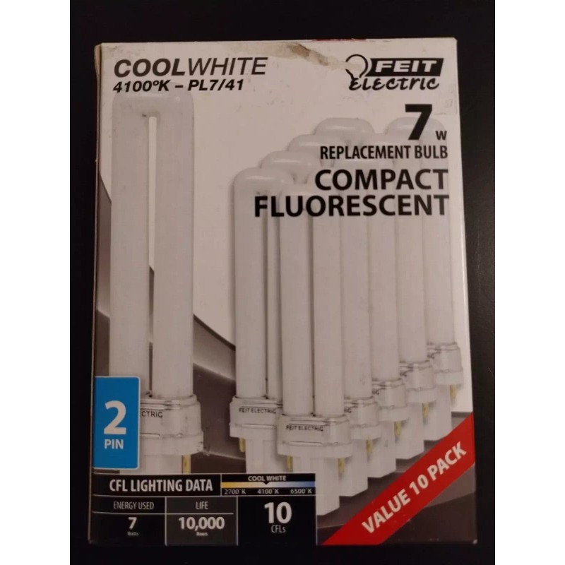 Feit Electric 10 Pack Feit Electric 7w Compact Fluorescent Bulb