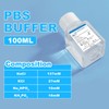 CryoKing Phosphate Buffered Saline 1X, 100ml Lab PBS Buffer 0.1um