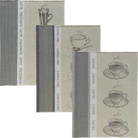 Erwin Müller Half-Linen Tea Towel 50 x 70 cm Pack of 3