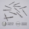 (Pack of 100) Stainless Steel Blind Rivets 3.2 x 10