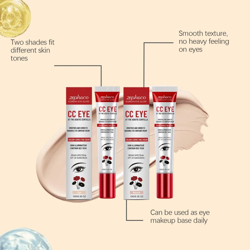 Cc Cream Para Ojos 10g, Hidratante, Suaviza Imperfecciones