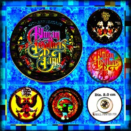 THE ALLMAN BROTHERS BAND   SMALL PEWTER PINS LOT OF FIVECONCER