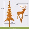 Storm's Gartenzaubereien Garden Stake Deer Decoration with Fir Trees in
