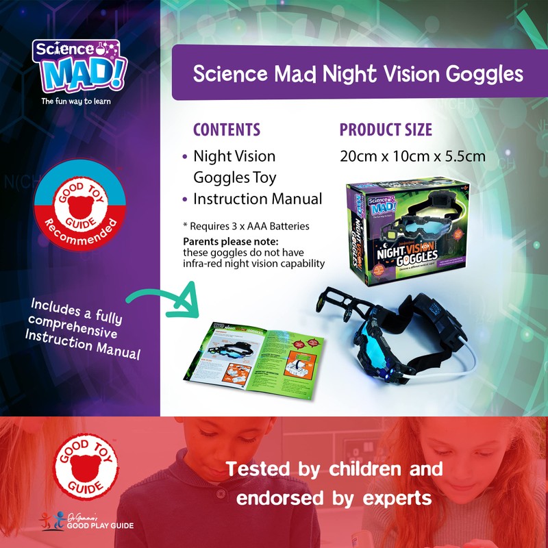 Science MAD! Night Vision Goggles For Kids - For Fun