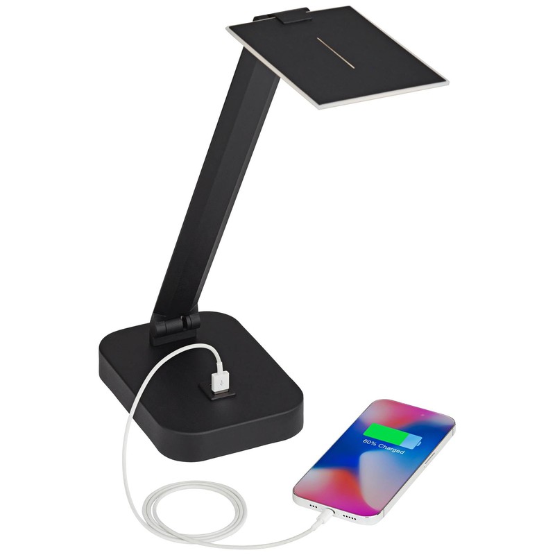 Possini Euro Design Possini Euro Rayven Adjustable Height Black Finish