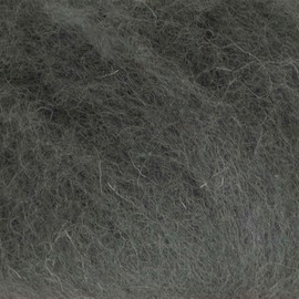 The Felt Box Needle Felting Wool 100g – Storm Dark Grey Shade – Maori DHG Carded Batt with Short Coarse Fibres (~27 Microns) – Mulesing-Free NZ Wool for 3D Needle Felting Wet Felting & Spinning