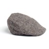 Hanna Hats Donegal Touring Cap Tweed Hat, Grey Salt and