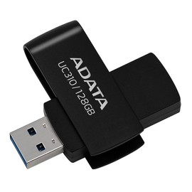 ADATA 128GB UC310 USB 3.2 Flash Drive - Negro Capless Swivel