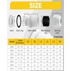 2 Pack Cable Glands M40, Caianwin IP68 Waterproof Locknut White