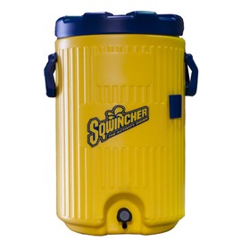 Sqwincher 400104 5 Gallon Yellow and Blue Cooler