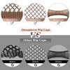 Dreamlover Dreamlover Mesh Wig Caps for Long Hair, Brown Wig