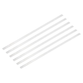 sourcing map 6 Pcs Square Aluminum Flat Bar, 3/64" (1mm) Thick x 25/64" (10mm) Width x 12" (305mm) Long 6061 Aluminum Flat Plate Solid New Mill Stock for Industrial Building