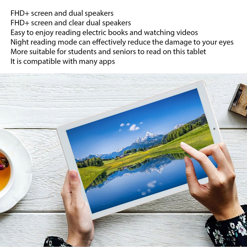 10.1in Tablet 6GB RAM 128GB ROM Front 5MP Rear 8MP