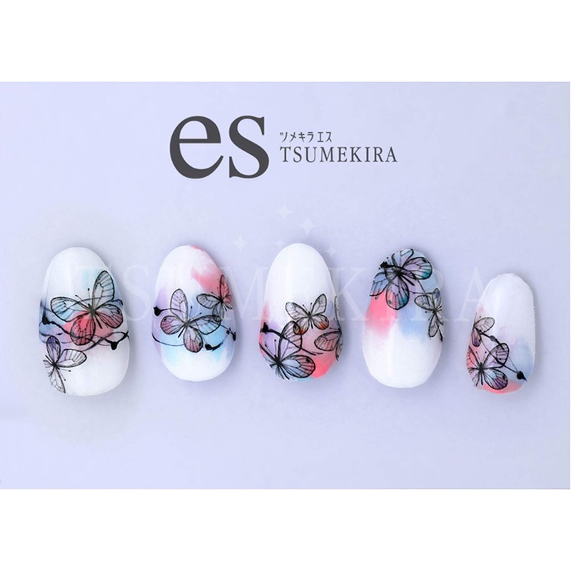 [Resin Club] TSUMEKIRA ES-BUT-301 Nail Seal, Butterfly