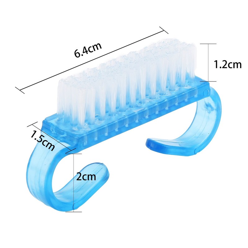 Nail Brush, Colorful Nail Brush, 3 Colors, Set of 6