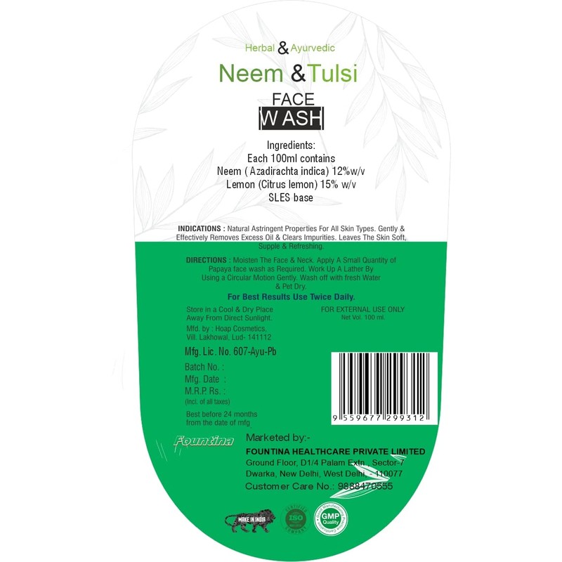 FOUNTINA Lemon FACEWASH 100ml