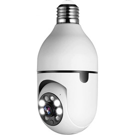 1080 P E27 Light Bulb Surveillance Camrea - 5G, Wifi, Night Vision, Automatic Activity Tracking, 4X DigitCameraal Zoom, Video Security Monitor, and Associated app.