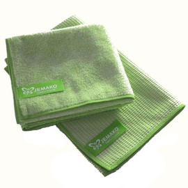 Jemako Professional Cloth 40 x 45 cm/Drying Cloth 45 x 60 cm Green Pack of 2)