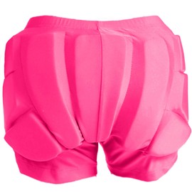 Reomoto Kids Hip Protection Pads Shorts Skiing Skating Snowboard Hip Protection Pads for Teenagers (Pink, L)