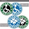[Magnet] Wheelchair Mark, Magnet, Sticker/Disabled Person, Welfare Vehicle, Wheelchair, Wheelchair