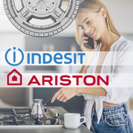 Triple Burner with Inlet Diameter 20 mm for Gas Cookers for Ariston Indesit MONTERAL
