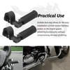 Pair of Motorcycle Foot Pegs, Highway Pegs for Crash Bars,