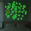 31Pcs DIY Space Spaceship Themed Glowing Home Wall Sticker Luminous