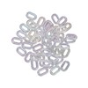 50PCS Acrylic Linking Rings Transparent DIY Assemblable Transparent Color Plating