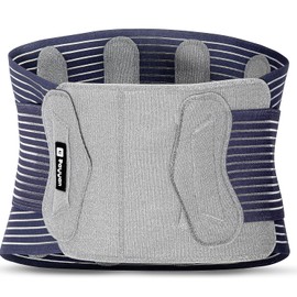 Rayyan Back Support Belt - Lumbar Support Brace for Pain Relief and Injury Prevention - Dual Adjustable Straps