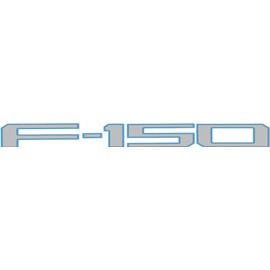 Eurosport Daytona- Compatible with 2021-Current, Ford F150 Standard Tailgate Letters (Lightning)