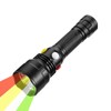 WINDFIRE LED Flashlight, Super Bright Tactical Flashlight with Red, Green, Yellow and White Light, Independently Switch Magnetic Flashlight, Waterproof Flashlight, Camping, Disaster Prevention, Power