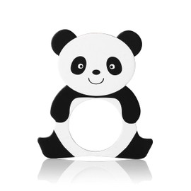 LEKOCH 20 x cardboard sustainable napkin rings, napkin rings for table decoration, wedding, party, birthday of the child (panda)