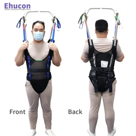 Ehucon Comfort Padded Patient Lift Walking Sling,500lbs Safety Loading Weight,Medical Hoist Standing Aids for Ambulating Support Training-Extra Large