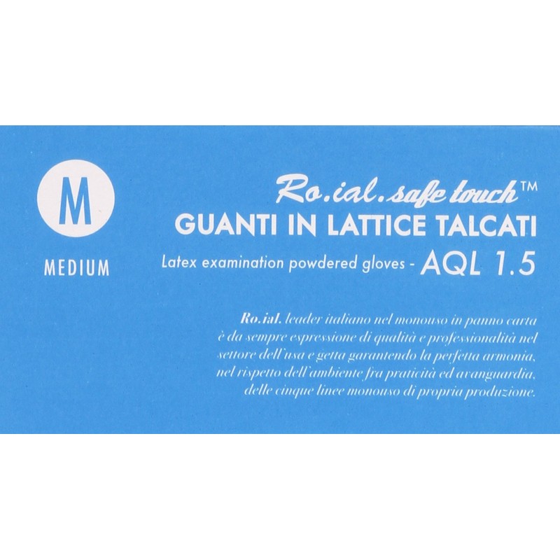 Roial Disposable Latex Gloves with Powder – 100 Gloves