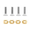 Laroal M8 T Slot Nut Hydrofoil Mounting T-Nuts Brass Connector