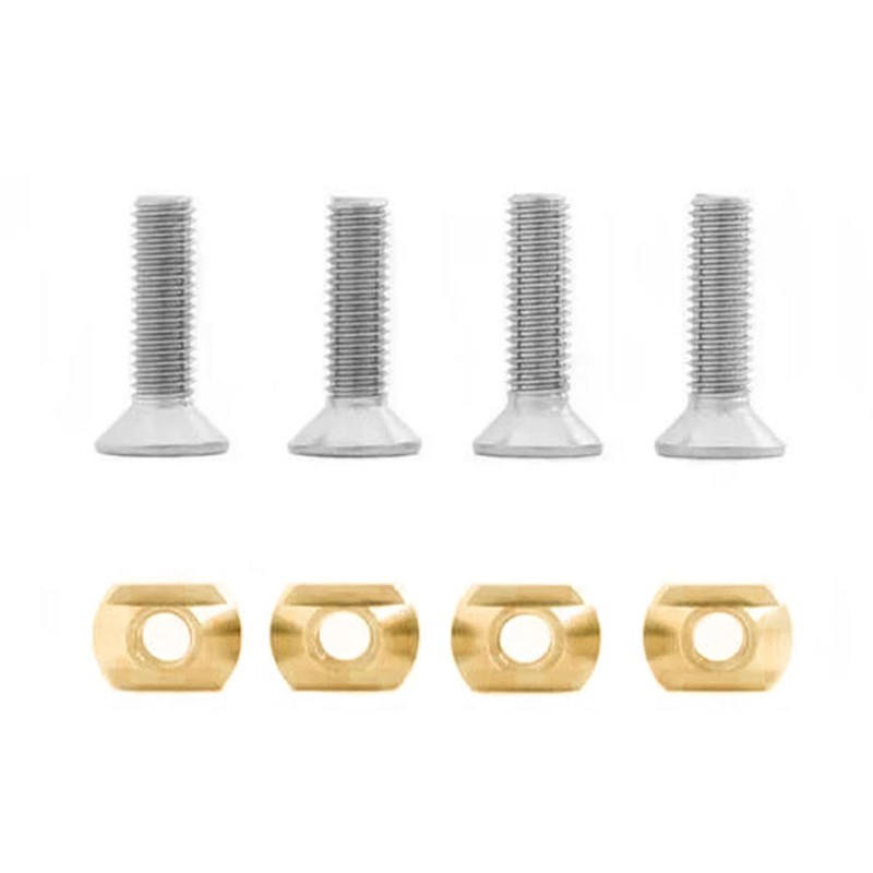 Laroal M8 T Slot Nut Hydrofoil Mounting T-Nuts Brass Connector