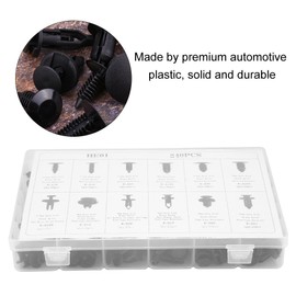 Elerose 240 Pieces Mounting Clips, 12 Assorted Car Body Trim Clips Universal Door Trim Clips Bumper Push Pin Rivets Clip Set with Repair Tool