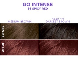 SoftSheen-Carson Dark and Lovely Ultra Vibrant Permanent Hair Color Go Intense Hair Dye for Dark Hair with Olive Oil for Shine and Softness, Spicy Red