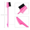 6 Pieces 3 in 1 Hair Edge Brush Double Sided