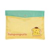 Sanrio 642908 Clear Flat Case, Pompompurin, PVC, Laminated Cotton, A5