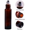 inice 100 10ml Amber Galss Roller Bottles Essential Oils Applicator