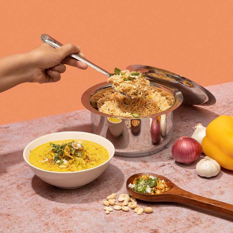 Vinod Cookware Indian Stainless steel Multipurpose Tope with Lid -