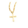LIFETIME BLING 14K Small Gold Cross Necklace Pendant Charm with